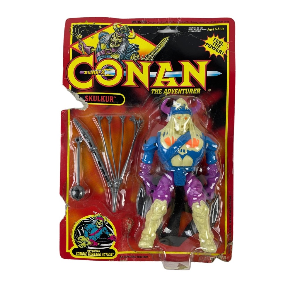 Vintage Conan the Adventurer Skulkur Action Figure Motorized 1992 Hasbro Toy
